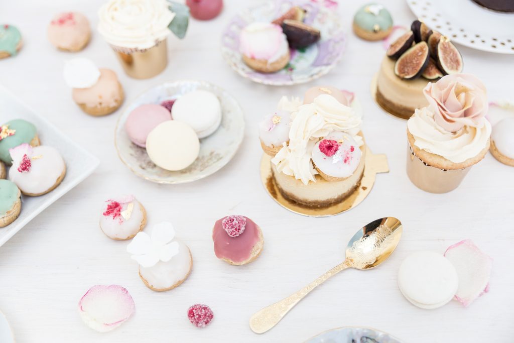 Creative photography and styling for pastries boutique in London