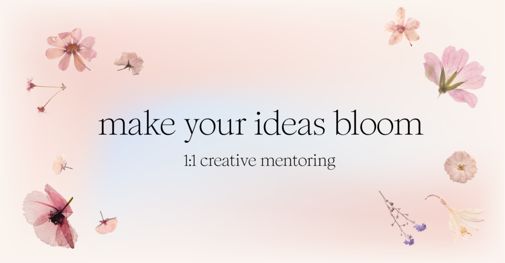 Creative mentoring, blooming creativity, conscious creativity